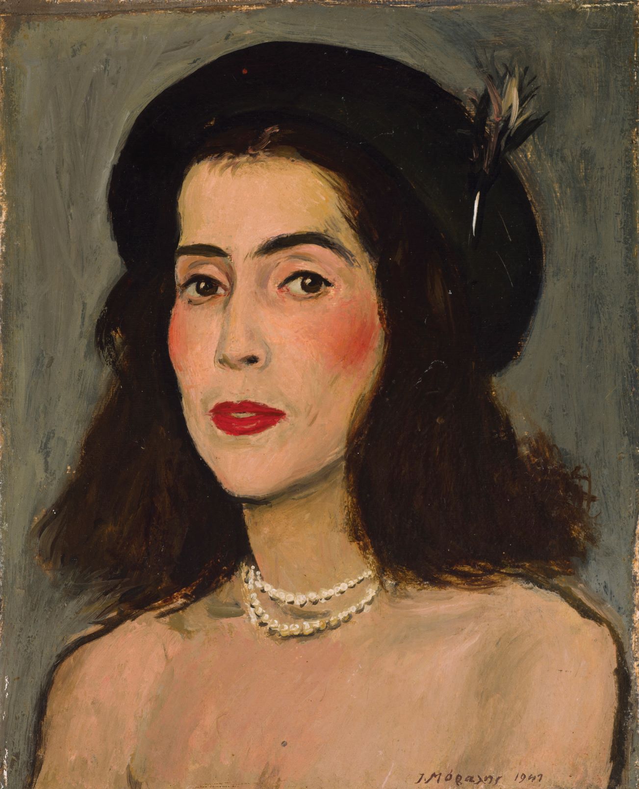 Γιάννης Μόραλης «Προσωπογραφία Μαρίας Ρουσσέν», 1941