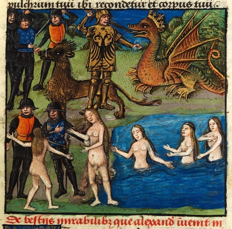 Ο Αλέξανδρος σκοτώνει το δράκο σε μεσαιωνική παράσταση