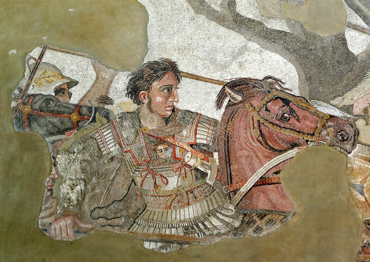 Το περίφημο ψηφιδωτό της Πομπηίας που απεικονίζει τον μακεδόνα στρατηλάτη στην μάχη της Ισσού