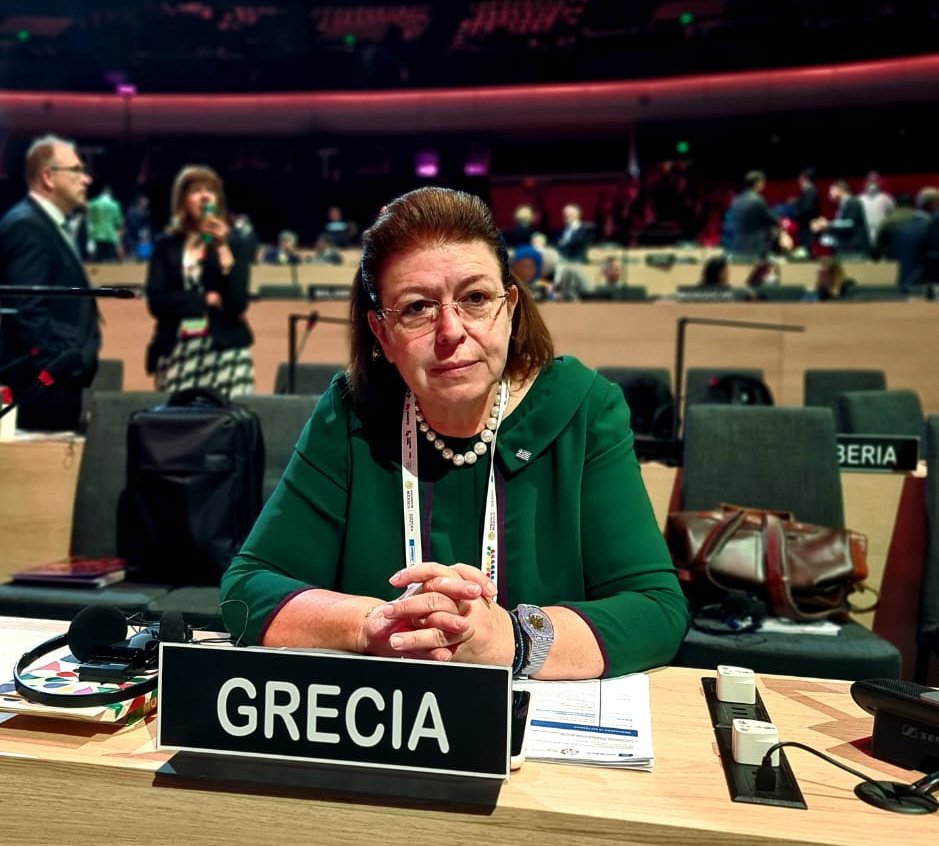 Η υπουργός Πολιτισμού Λίνα Μενδώνη στο Παγκόσμιο Συνέδριο της UNESCO –Mondiacult 2022 στο Μεξικό