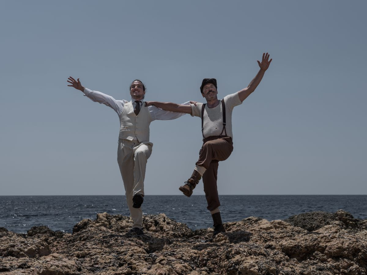 Μια εμβληματική σκηνή: Γιάννης Στάνκογλου ως Ζορμπάς και Αιμιλιανός Σταματάκης στο ρόλο του συγγραφέα