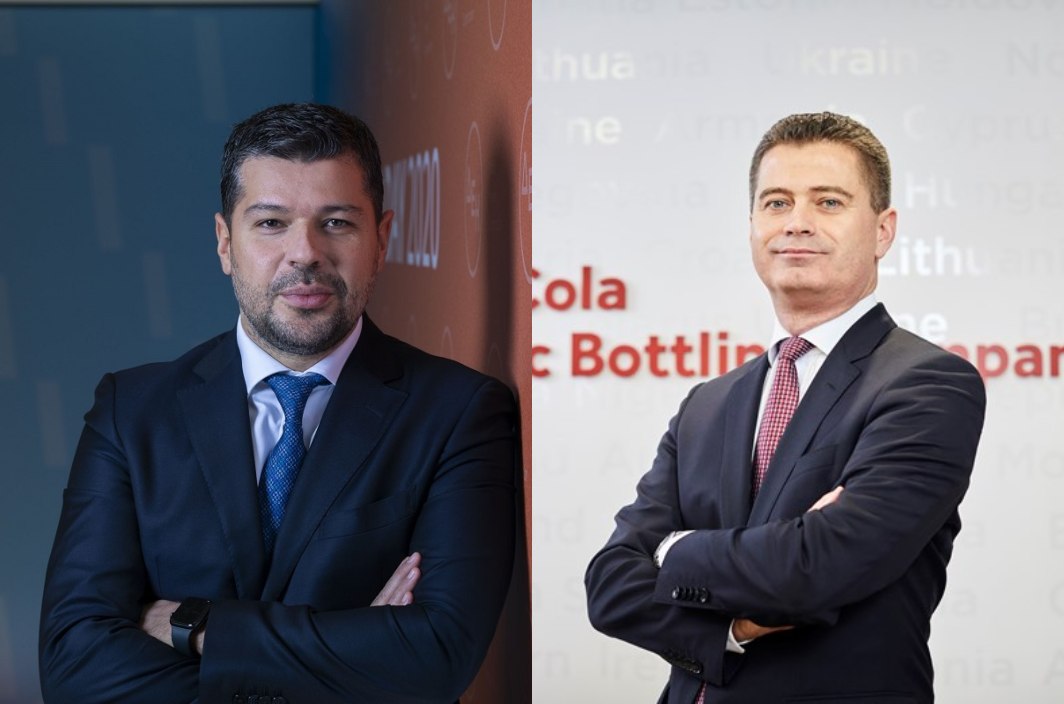 Ο επικεφαλής ΔΕΗ, Γιώργος Στάσσης και ο Διευθύνων Σύμβουλος της Coca-Cola HBC, Ζόραν Μπογκντάνοβιτς