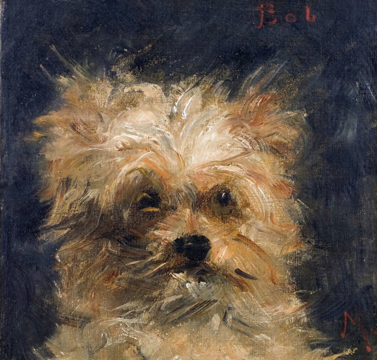 Εντουάρ Μανέ «Κεφάλι του σκύλου Μπομπ» περί το 1876