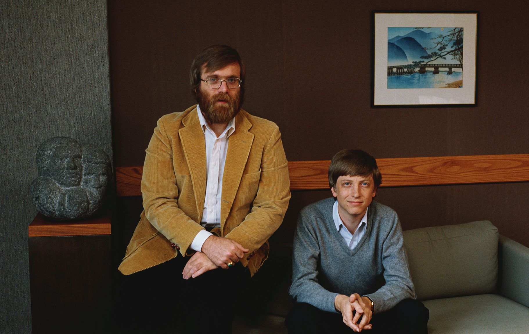 Πολ Άλεν και Μπιλ Γκέιτς στην αρχή της δημιουργίας της Microsoft