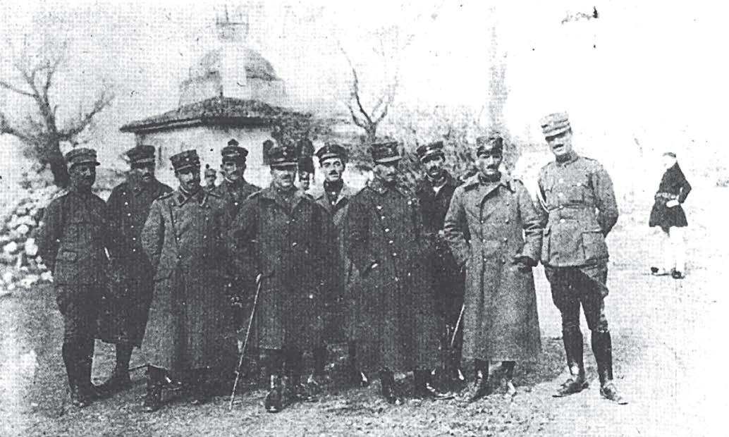 Το Επιτελείο της Ανεξάρτητης Μεραρχίας τον Νοέμβριο του 1921, στο χωριό Σουτζά Εντίν πλησίον του Σεγίτ Γκαζί