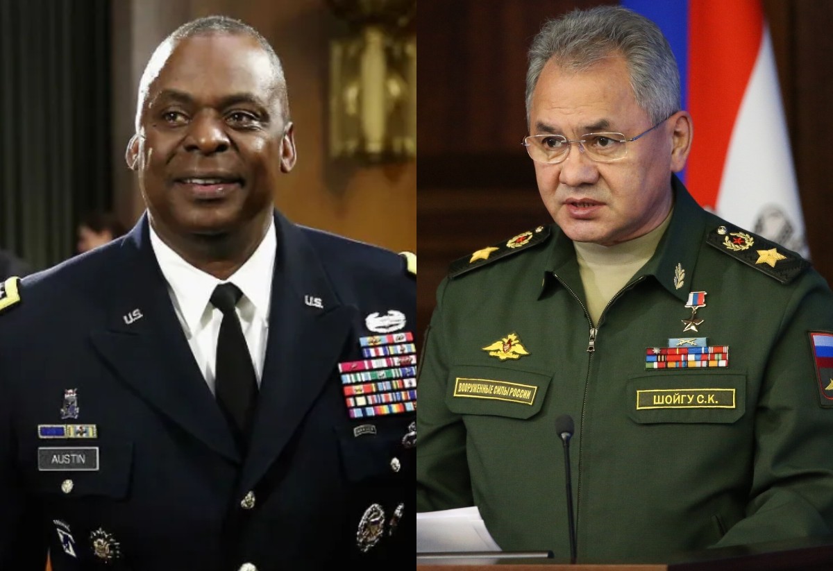 Οι υπουργοί Άμυνας ΗΠΑ και Ρωσίας, Λόιντ Όστιν και Σεργκέι Σοϊγκού