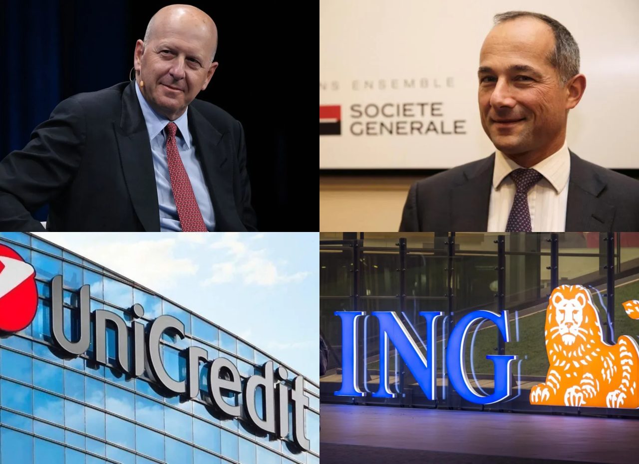 David Solomon, CEO Goldman Sachs – Frederic Oudea, CEO Societe Generale – Unicredit – ING