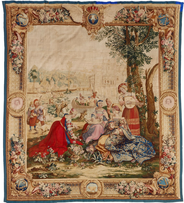 Ταπισερί που αντιπροσωπεύει το μήνα Απρίλιο (περίπου 1746)