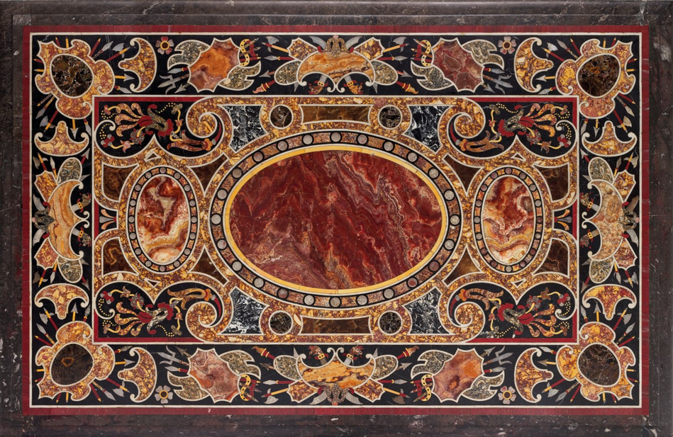 Μαρμάρινος δίσκος με μαρκετερί (Ρώμη, 1580 – 1600) 