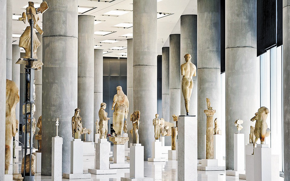 Η αίθουσα της Αρχαϊκής εποχής στο Μουσείο Ακρόπολης