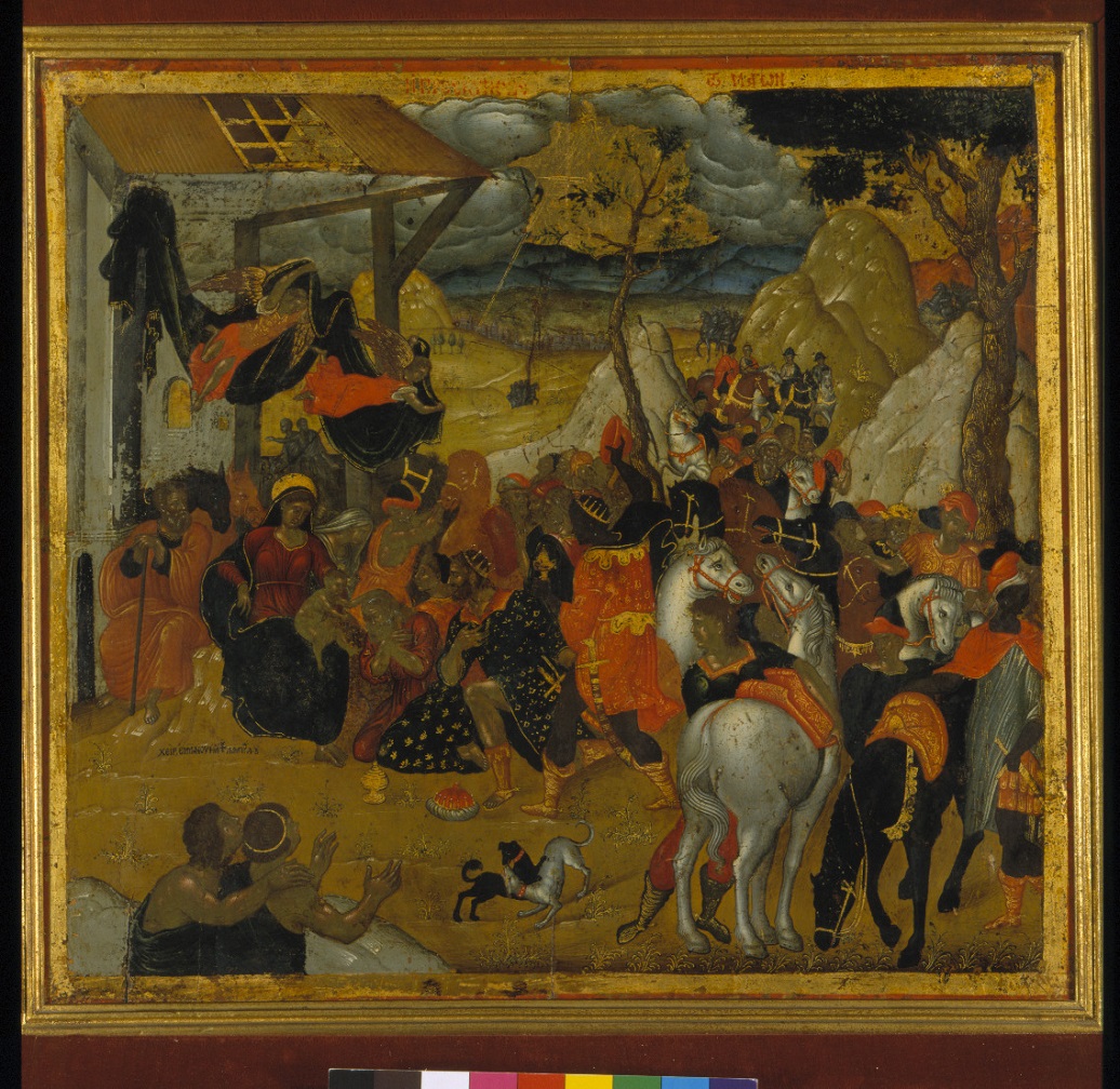 Η Προσκύνηση των Μάγων, του Εμμανουήλ Λαμπάρδου. Χάνδακας, γύρω στα 1600.Συλλογή Ρ. Ανδρεάδη, παρακαταθήκη στο Μ. Μπενάκη