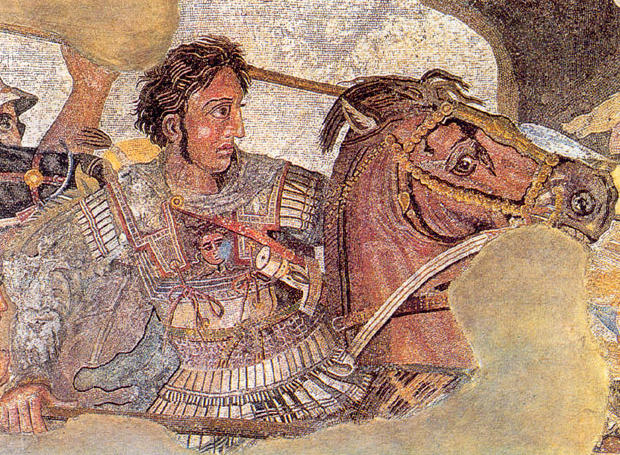 Ο Μέγας Αλέξανδρος σε ψηφιδωτό της Πομπηίας 