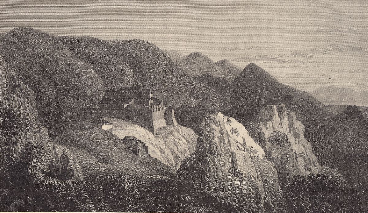 Το φρούριο της Κιάφας, χαλκογραφία του H.Holland