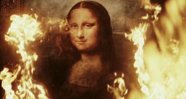 Η Μόνα Λίζα στις φλόγες