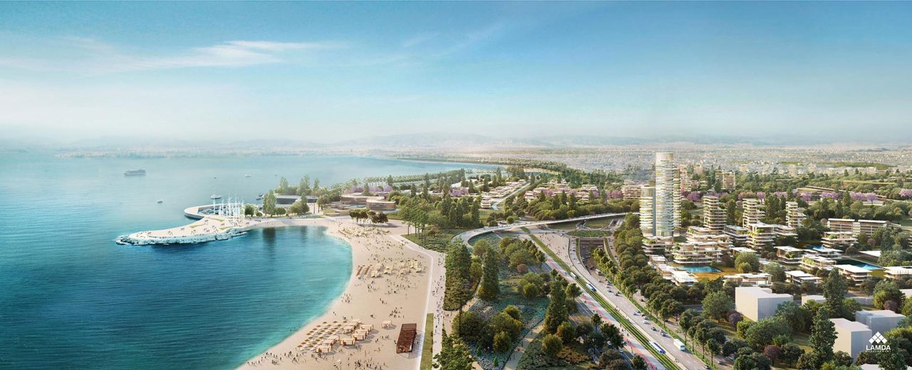 Η ακτή και μέρος του Μητροπολιτικού Πόλου