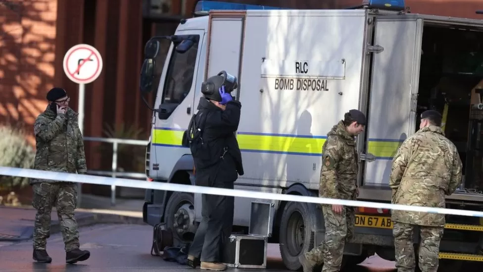 Από την επιχείρηση της αστυνομίας σε νοσοκομείο στο Λιντς της Βρετανίας έπειτα από αναφορές για εισβολή ενόπλου