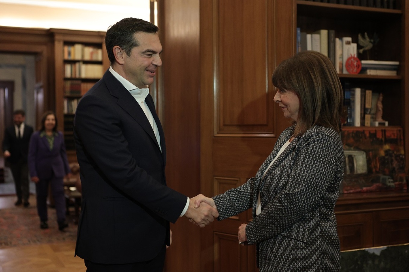 Συνάντηση Τσίπρα με την Πρόεδρο της Δημοκρατίας