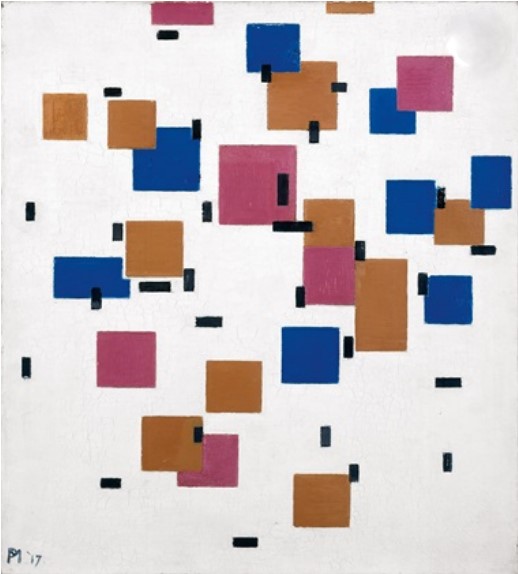 Πιτ Μοντριάν «Σύνθεση σε χρώμα Α», 1917.