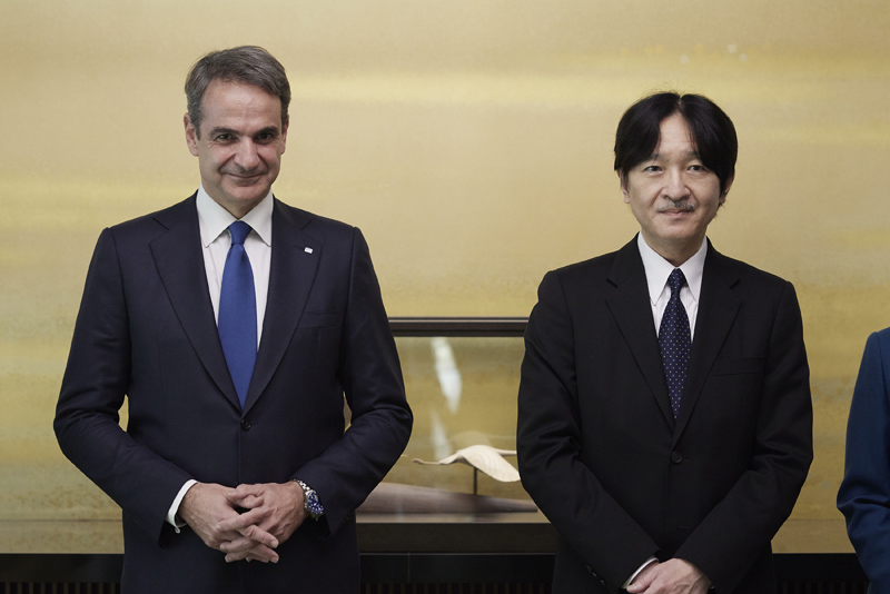 Συνάντηση του Πρωθυπουργού Κυριάκου Μητσοτάκη με τον Διάδοχο του αυτοκρατορικού θρόνου, Πρίγκιπα Akishino στο Τόκυο