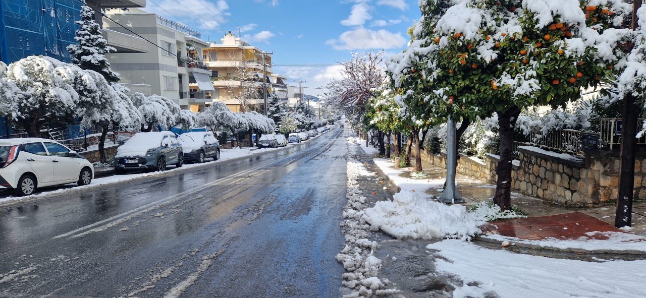 Στον Παπάγο οι δρόμοι καθαρίστηκαν από νωρίς