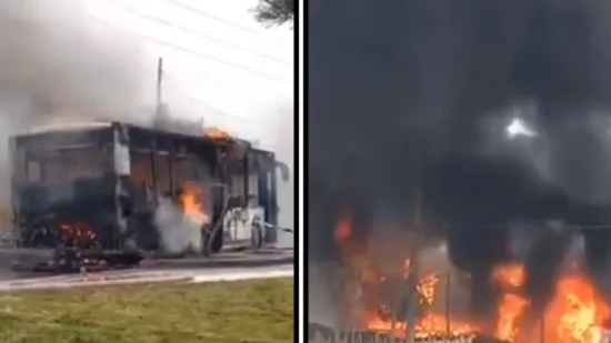 Θεσσαλονίκη: Πυρκαγιά σε λεωφορείο των ΚΤΕΛ – Σώοι οι επιβάτες