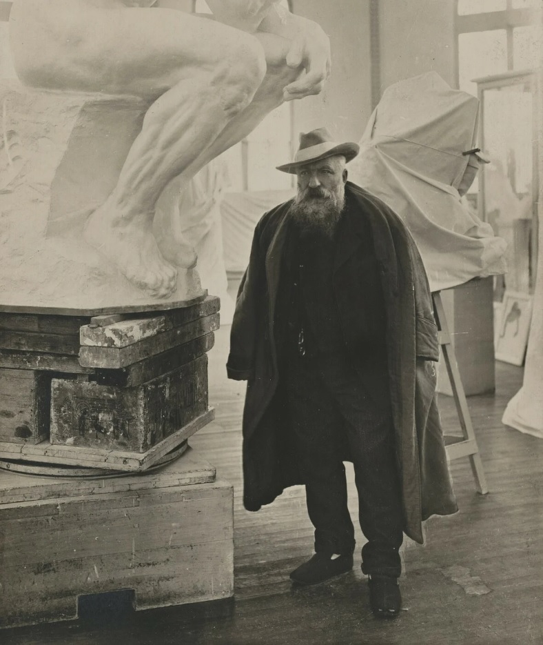 Ο Ροντέν στο ατελιέ του, 1905.