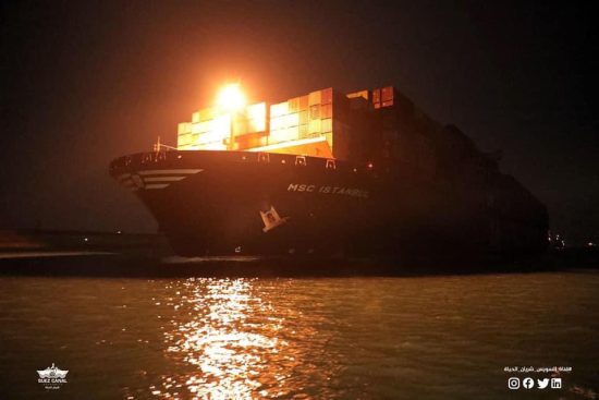Η προσάραξη του MSC Istanbul δεν προκάλεσε προβλήματα στη Διώρυγα του Σουέζ