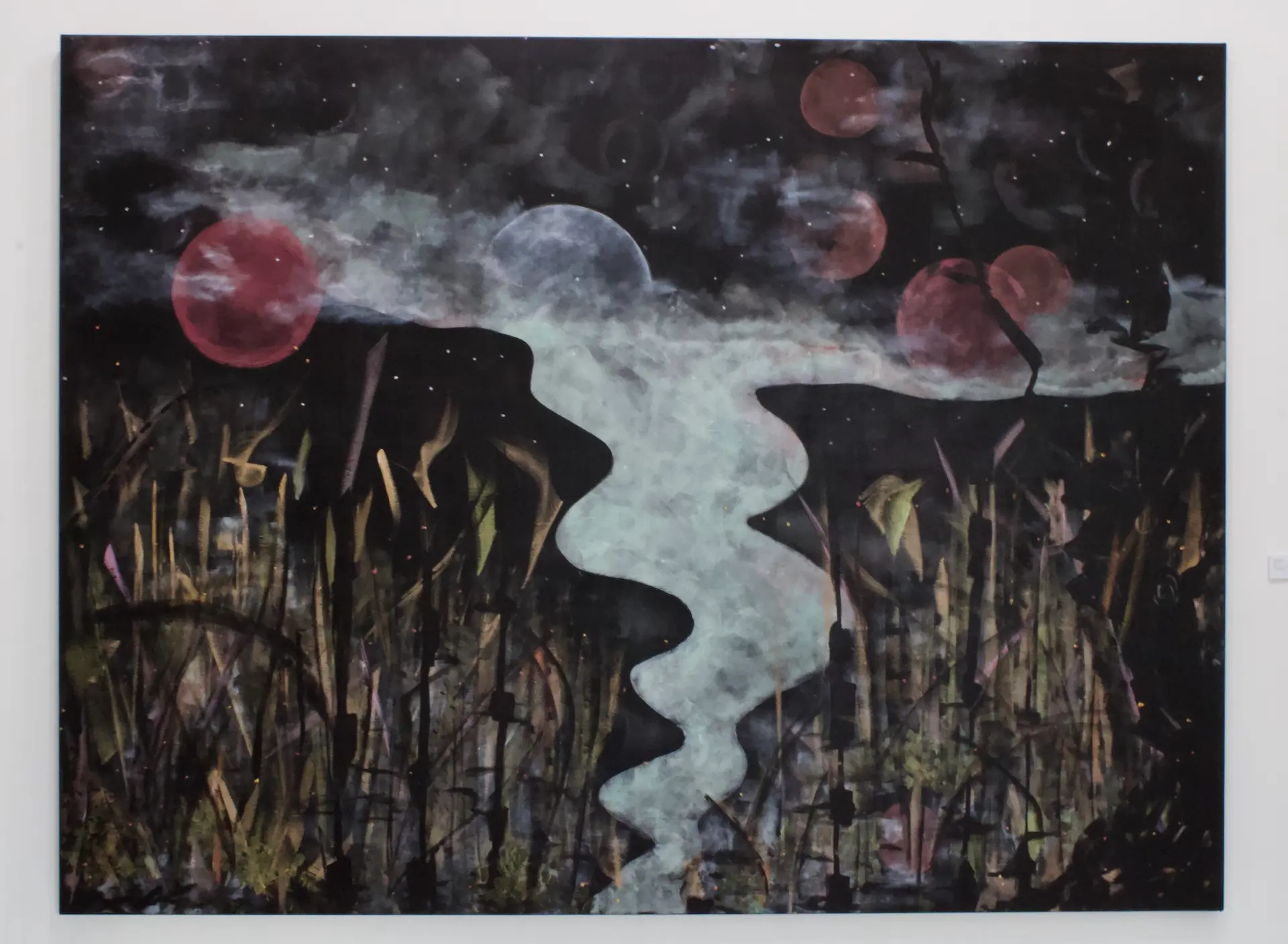 Πίνακας της Σάρoν Στόουν με τίτλο «Το ποτάμι»