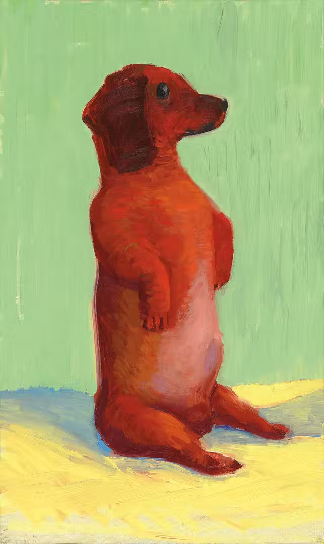 Ντέιβιντ Χόκνεϊ «Πορτραίτο σκύλου», 1995