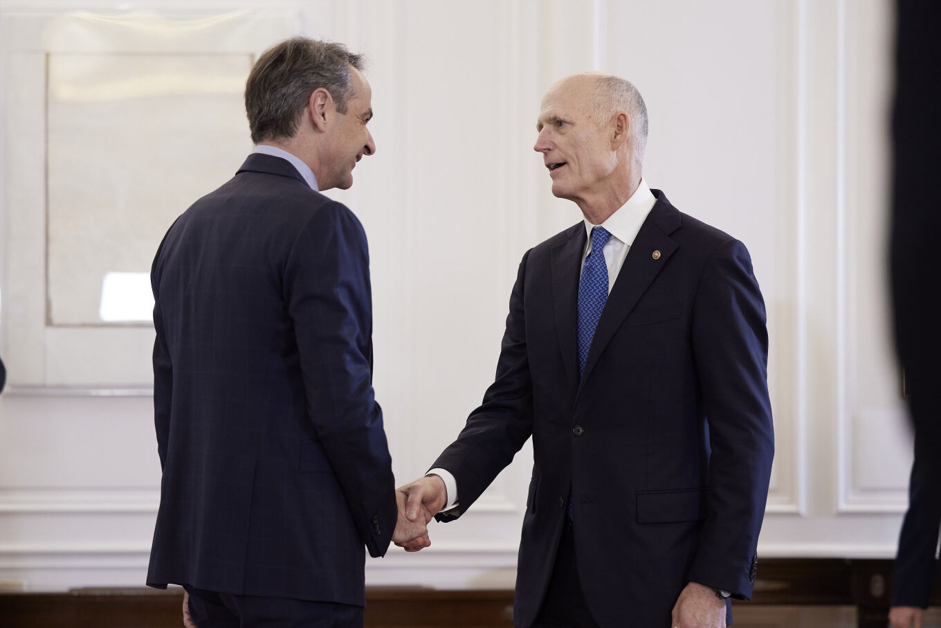 Συνάντηση του Κυρ. Μητσοτάκη με τον Αμερικανό γερουσιαστή Ρικ Σκοτ