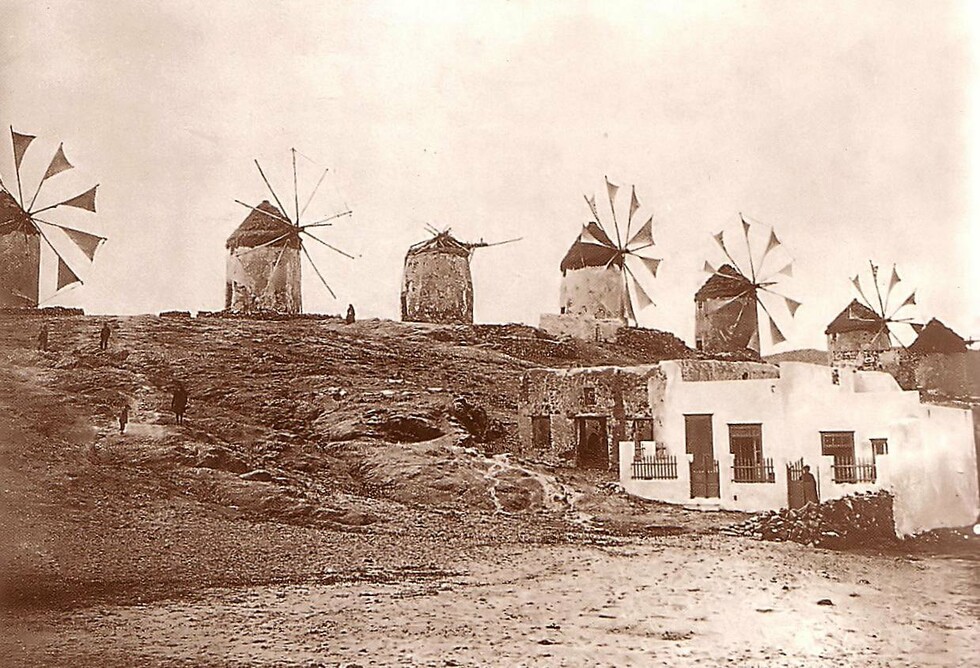 Οι ανεμόμυλοι της Μυκόνου το 1885
