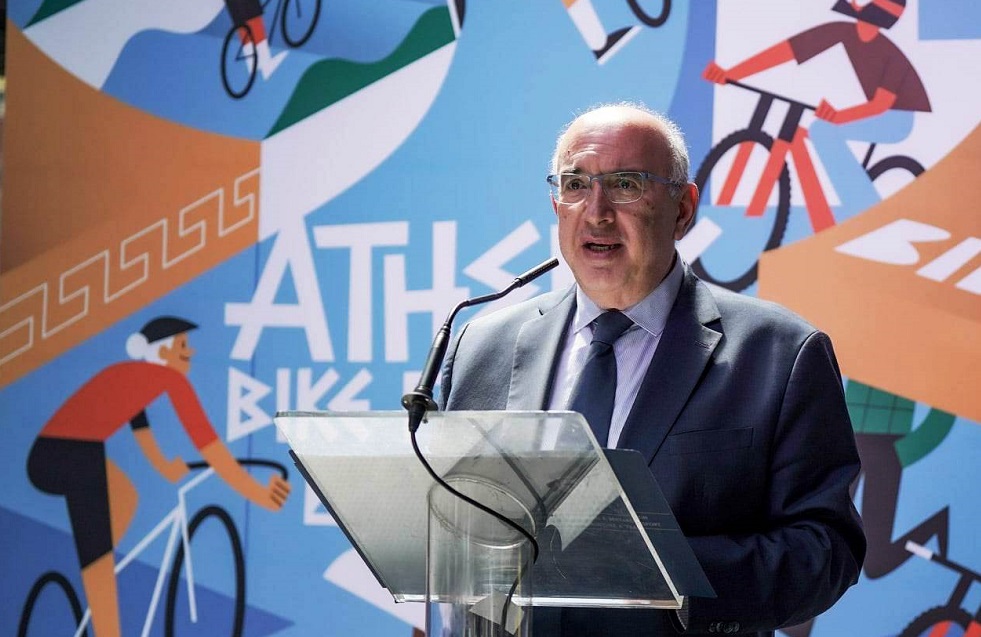 Ο Υφυπουργός Μεταφορών Μιχάλης Παπαδόπουλος στο Athens Bike Festival