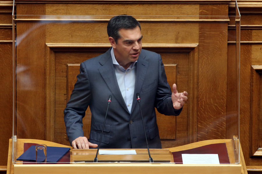 Ο πρόεδρος του ΣΥΡΙΖΑ-ΠΣ Αλέξης Τσίπρας. ΑΠΕ-ΜΠΕ/Αλέξανδρος Μπελτές