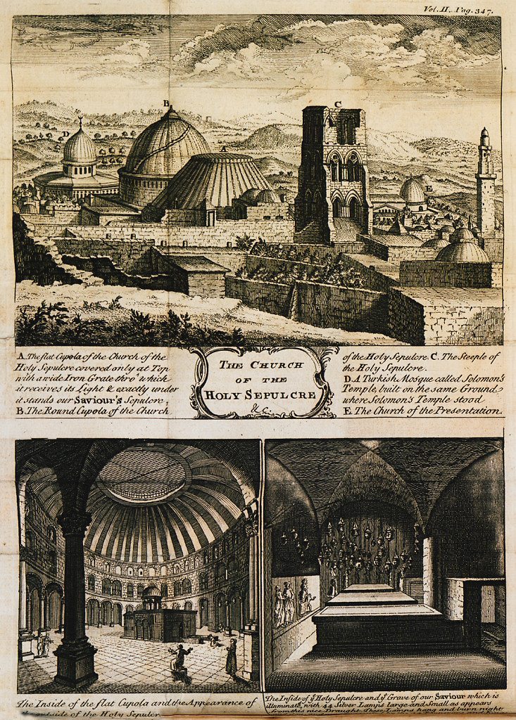 Άποψη του Ναού από λιθόγραφο του 1807