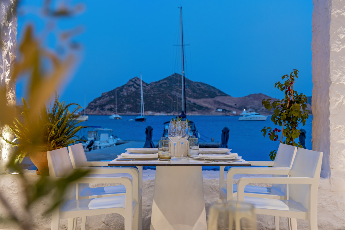 εστιατόριο Cielo στο Patmos Aktis Suites & Spa