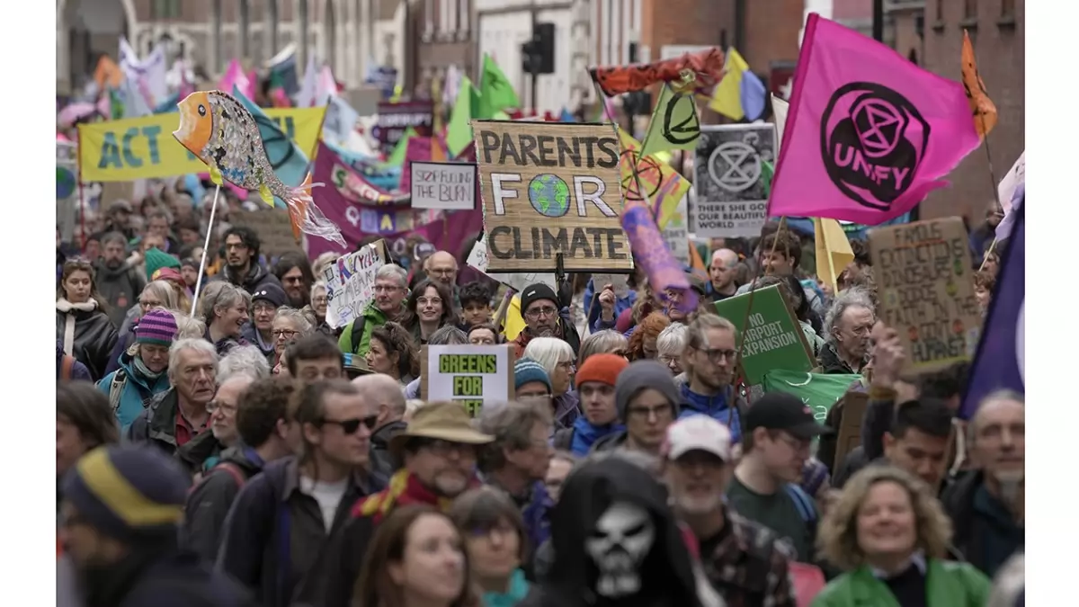 Διαδηλωτές για το κλίμα στο Λονδίνο