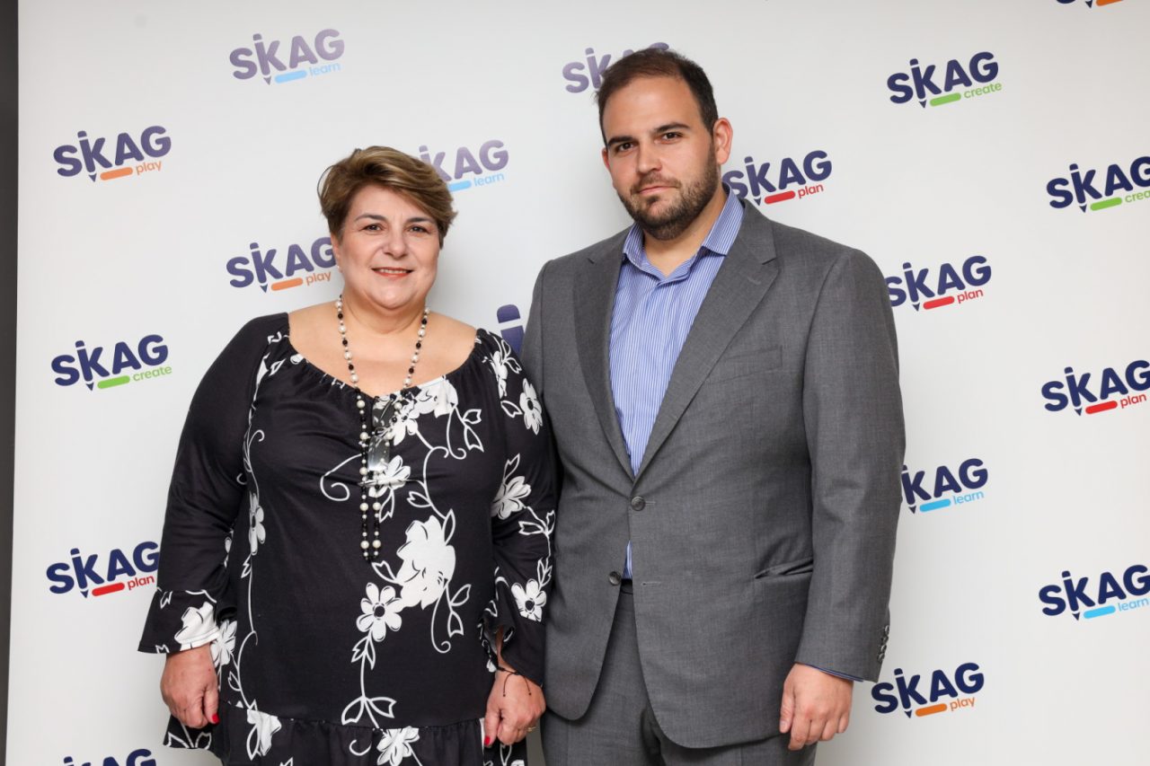 Η Διευθύνουσα Σύμβουλος της SKAG, Πόπη Σκαγιά και ο Οικονομικός Διευθυντής της SKAG, Θοδωρής Σκαγιάς