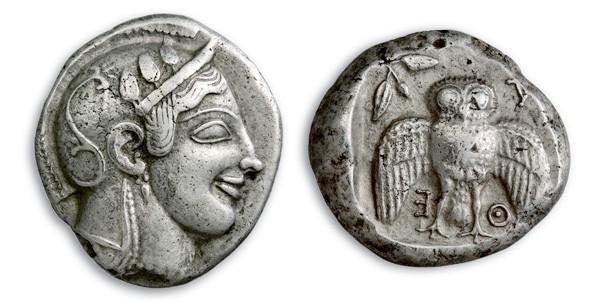 Το αργυρό αθηναϊκό δεκάδραχμο, το ακριβότερο νόμισμα της συλλογής