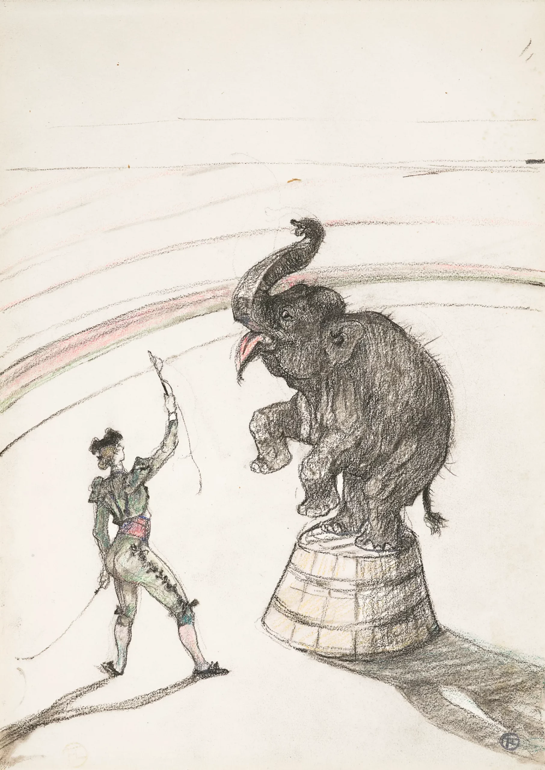 Ανρί Τουλούζ–Λωτρέκ «Στο τσίρκο: Ελέφαντας σε ελευθερία», 1899