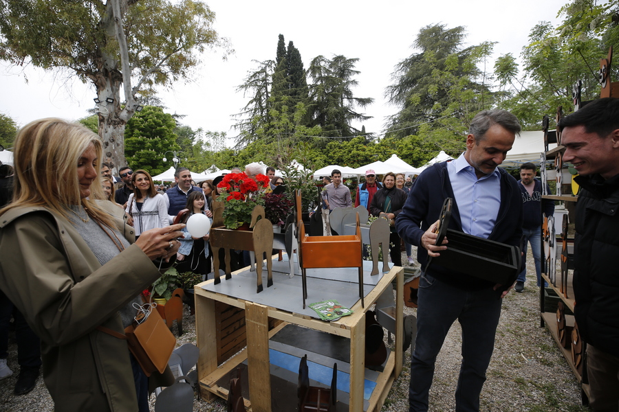 Μαρέβα Γκραμπόφσκι και Κυριάκος Μητσοτάκης (ΑΠΕ-ΜΠΕ)