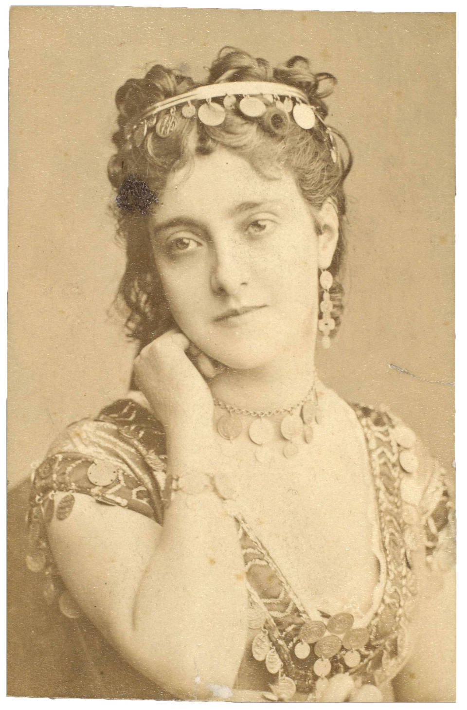 Η Αντελίνα Πάτι ως Εσμεράλντα στην όπερα του Καμπανά «Εσμεράλντα», 19ος αιώνας.