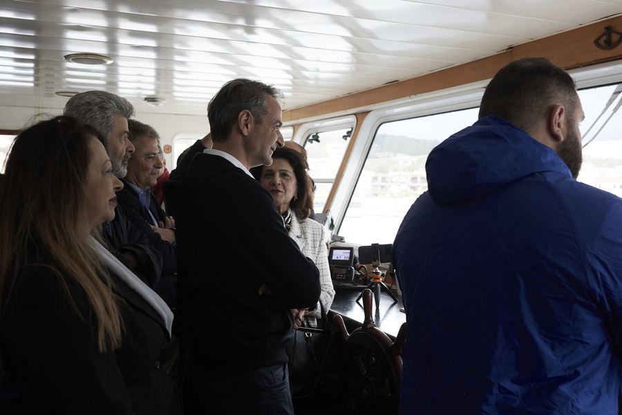 Ο πρωθυπουργός και πρόεδρος της Νέας Δημοκρατίας Κυριάκος Μητσοτάκης επισκέπτεται το νησί της Κεφαλονιάς (ΑΠΕ-ΜΠΕ)
