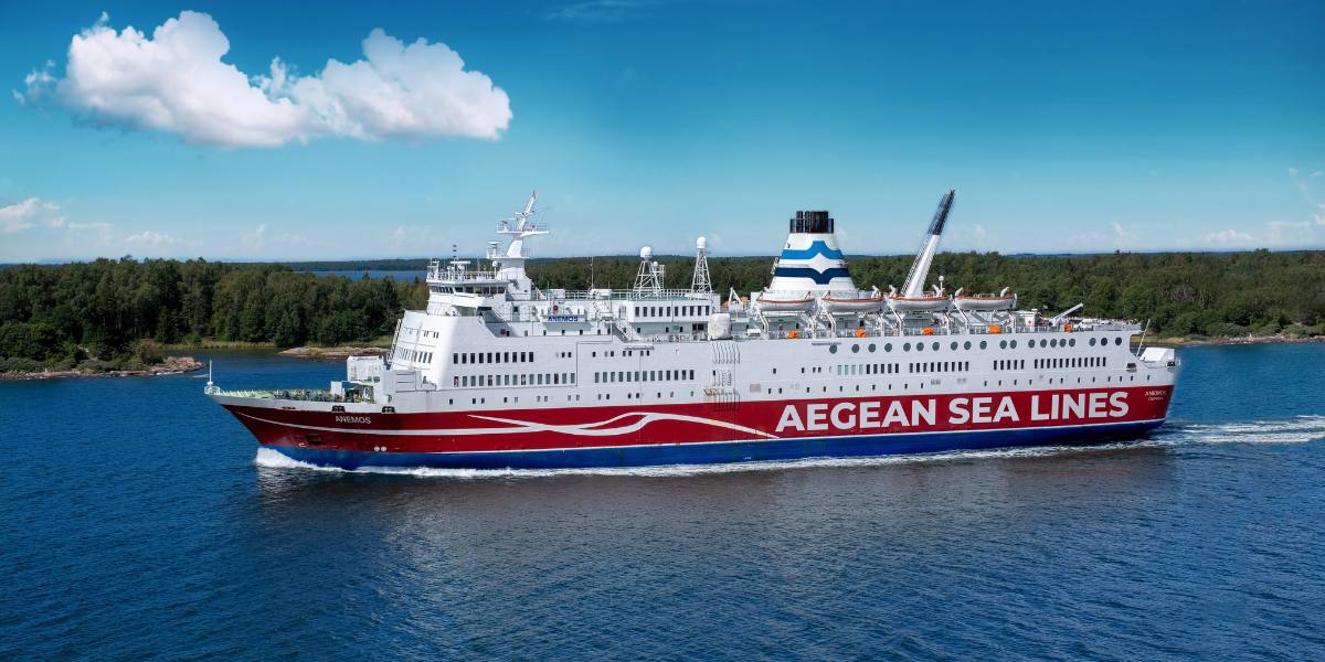 Το πλοίο «Άνεμος» της Aegean Sea Lines