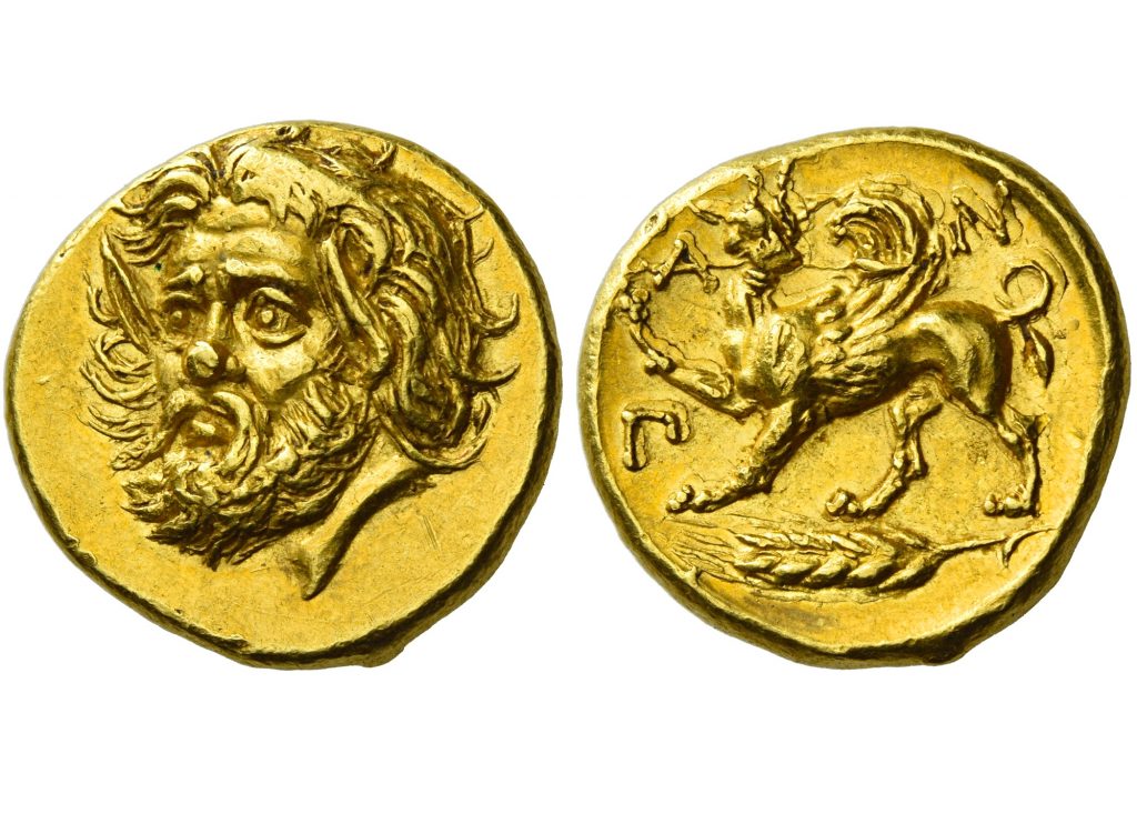 Ελληνικό Νόμισμα: Χρυσός στατήρας από το Παντικάπαιο