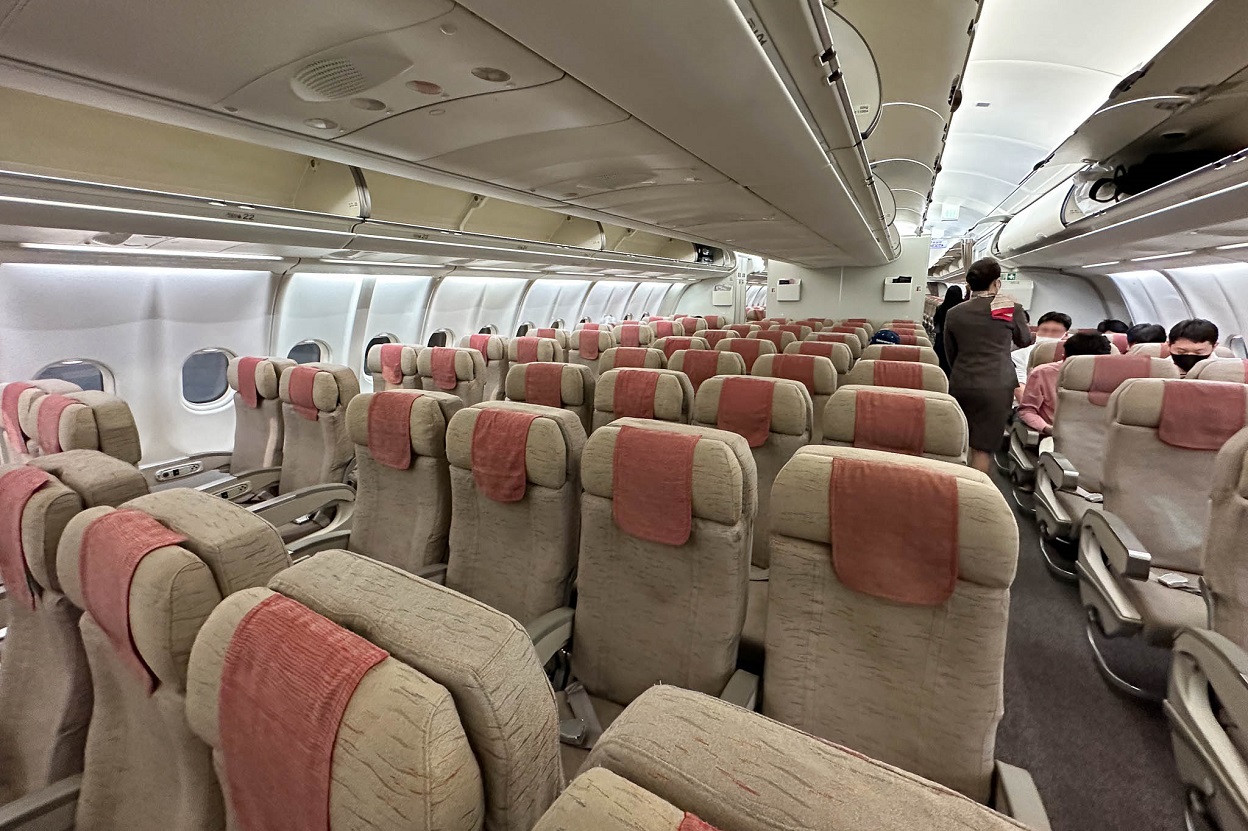 Μέσα σε αεροσκάφος της εταιρείας Asiana Airlines