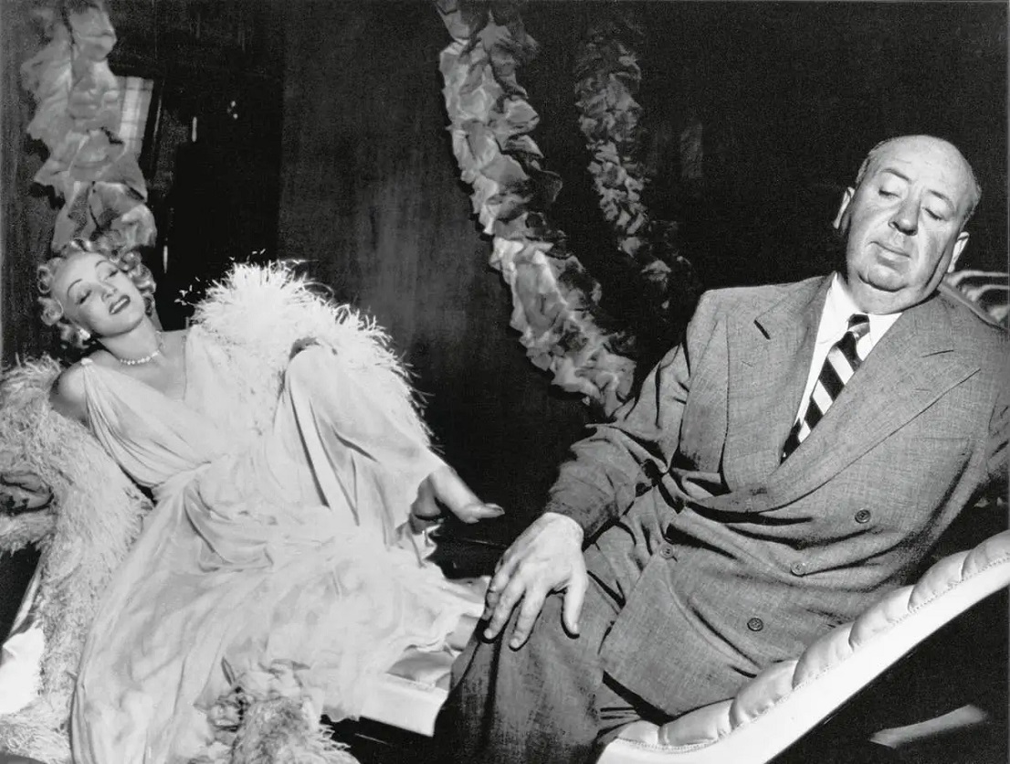 Μάρλεν Ντίτριχ και Άλφρεντ Χίτσκοκ, το 1950
