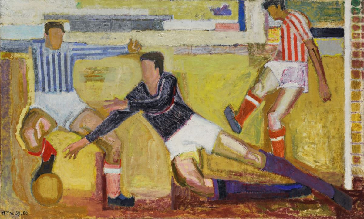 Έργο του Παναγιώτη Τέτση «Φουτ-μπολ Ι», 1960