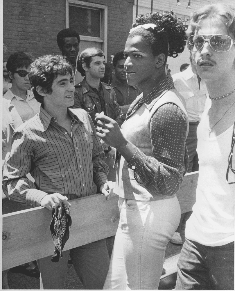 Η Marsha P. Johnson στην πρώτη παρέλαση το 1970. Πηγή: Leonard Fink / LGBT Community Center Archive, wams.nyhistory.org