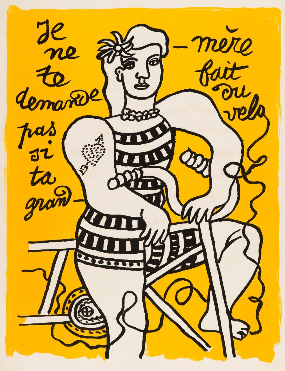 Φερνάν Λεζέ, Σελίδα από το λεύκωμα «Τσίρκο», 1950