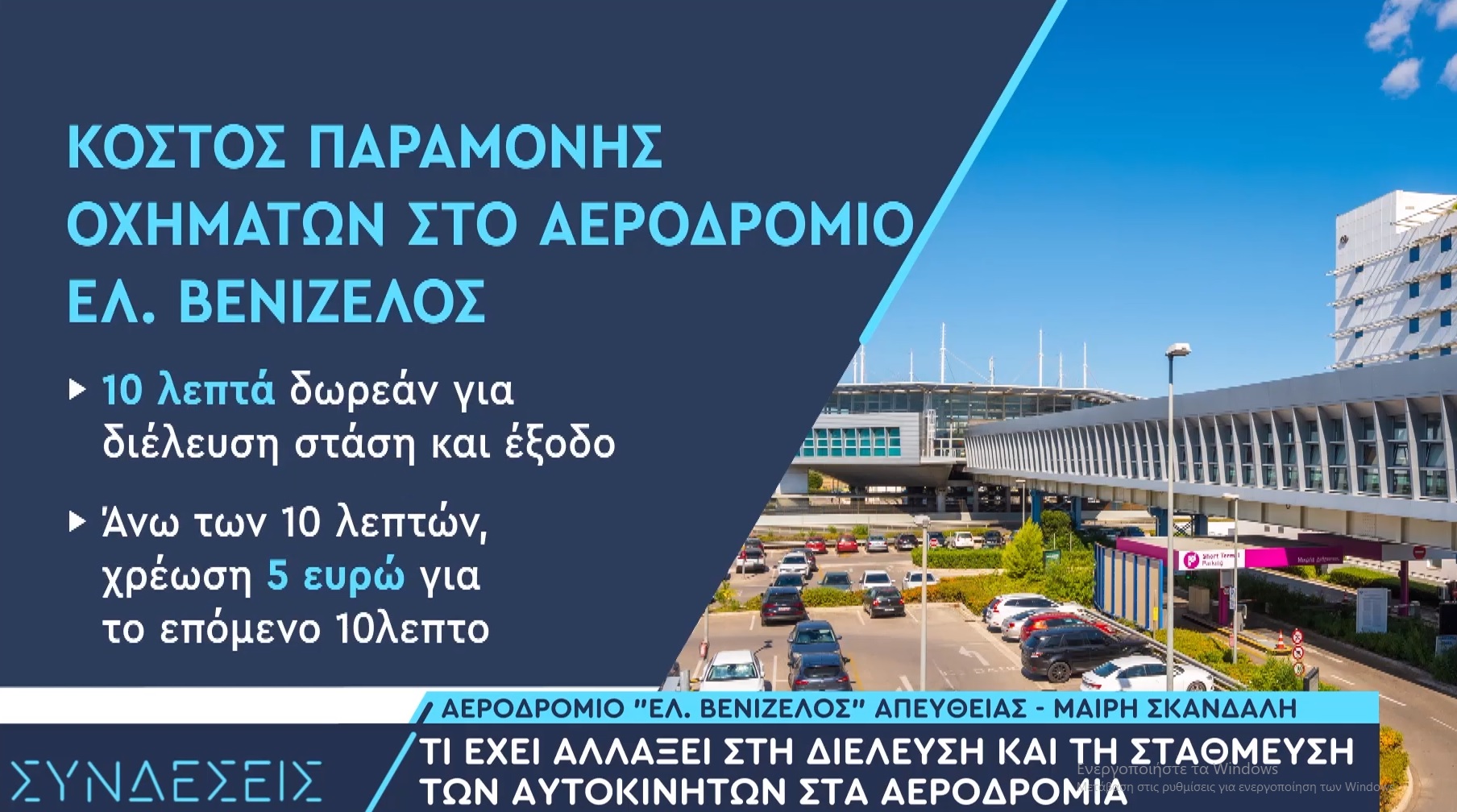 Κόστος παραμονής οχημάτων στο αεροδρόμιο Ελ. Βενιζέλος 